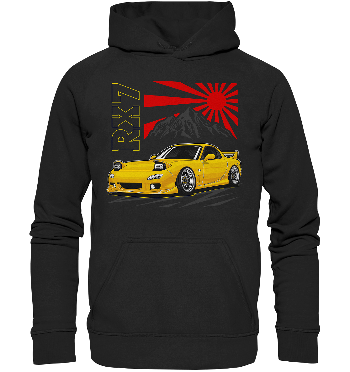 Stanced RX7 - Basic Unisex Hoodie - MotoMerch.de