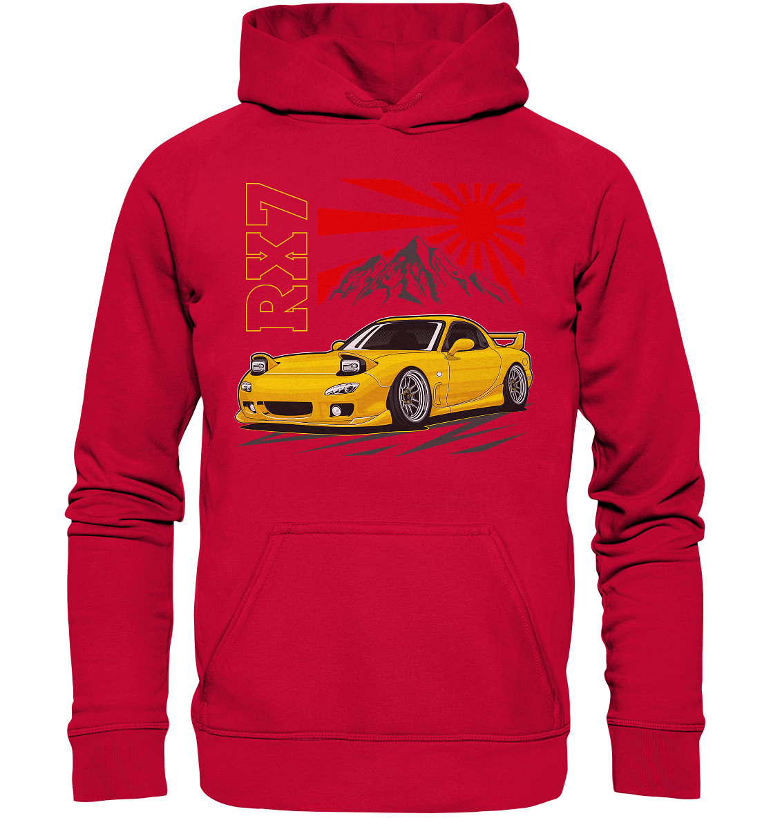 Stanced RX7 - Basic Unisex Hoodie - MotoMerch.de