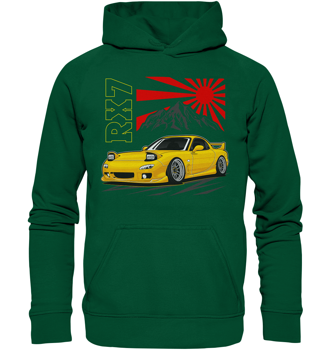 Stanced RX7 - Basic Unisex Hoodie - MotoMerch.de