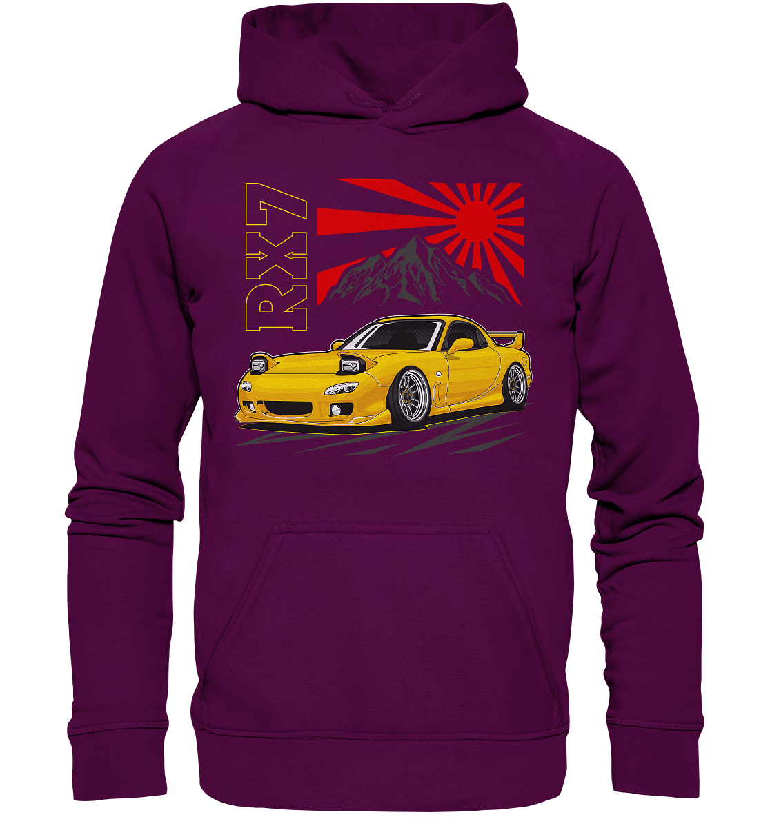 Stanced RX7 - Basic Unisex Hoodie - MotoMerch.de