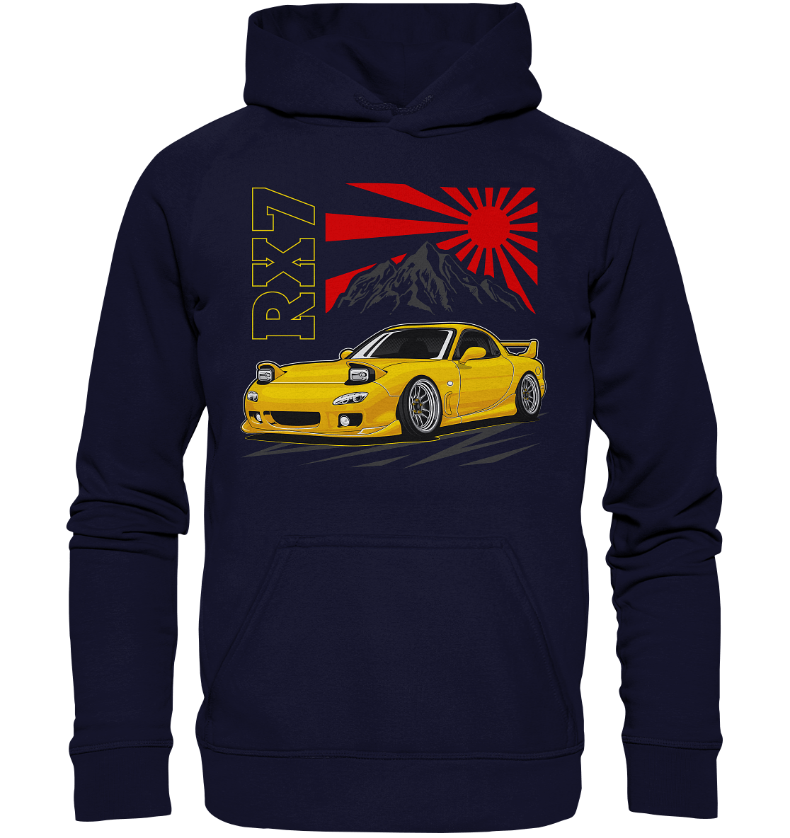 Stanced RX7 - Basic Unisex Hoodie XL - MotoMerch.de