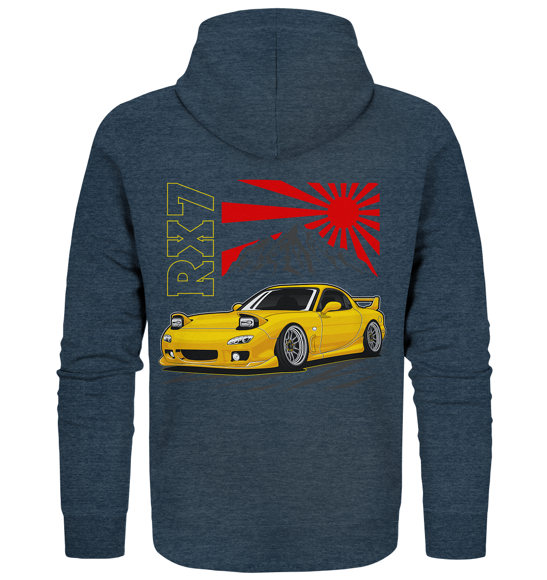 Stanced RX7 - Organic Zipper - MotoMerch.de