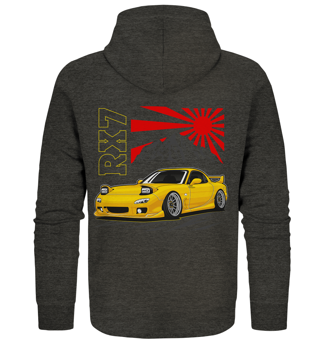 Stanced RX7 - Organic Zipper - MotoMerch.de