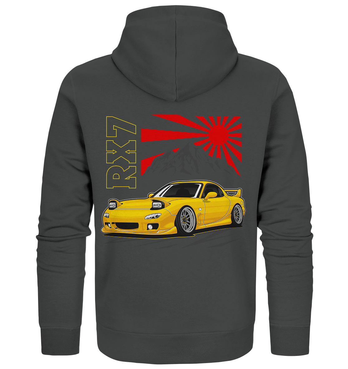 Stanced RX7 - Organic Zipper - MotoMerch.de