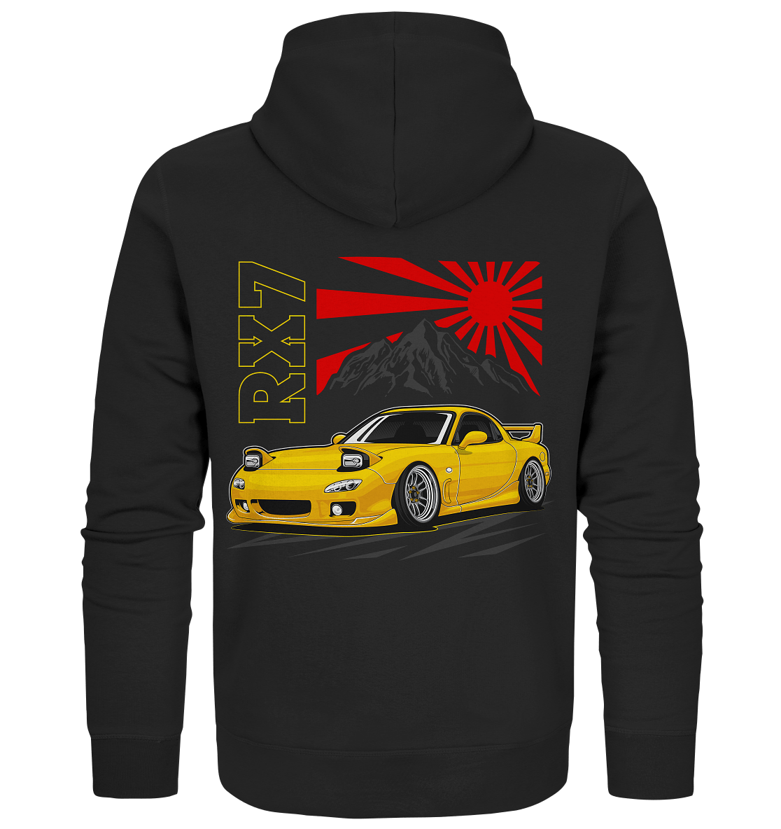 Stanced RX7 - Organic Zipper - MotoMerch.de