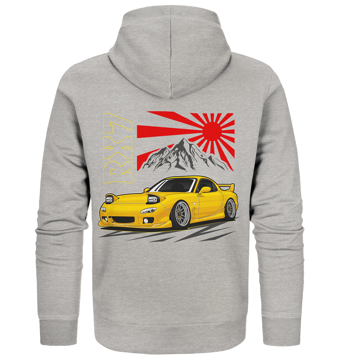 Stanced RX7 - Organic Zipper - MotoMerch.de