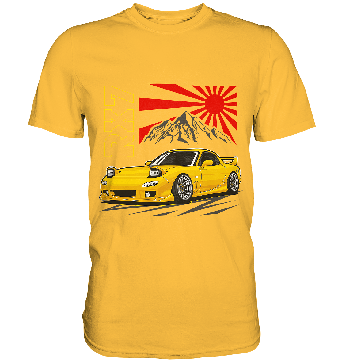 Stanced RX7 - Premium Shirt - MotoMerch.de