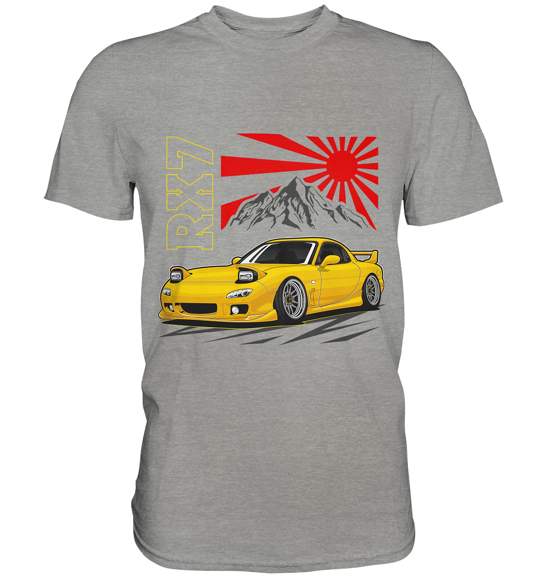 Stanced RX7 - Premium Shirt - MotoMerch.de