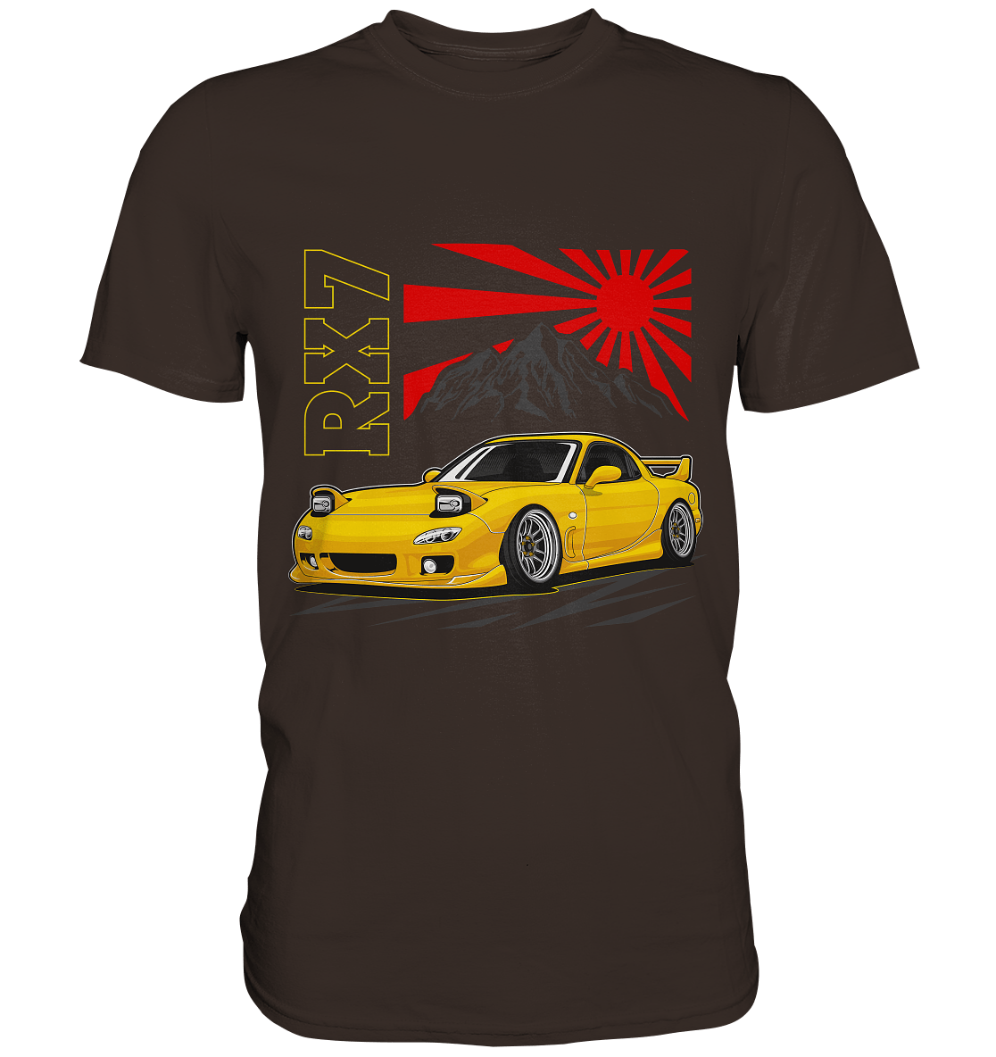 Stanced RX7 - Premium Shirt - MotoMerch.de