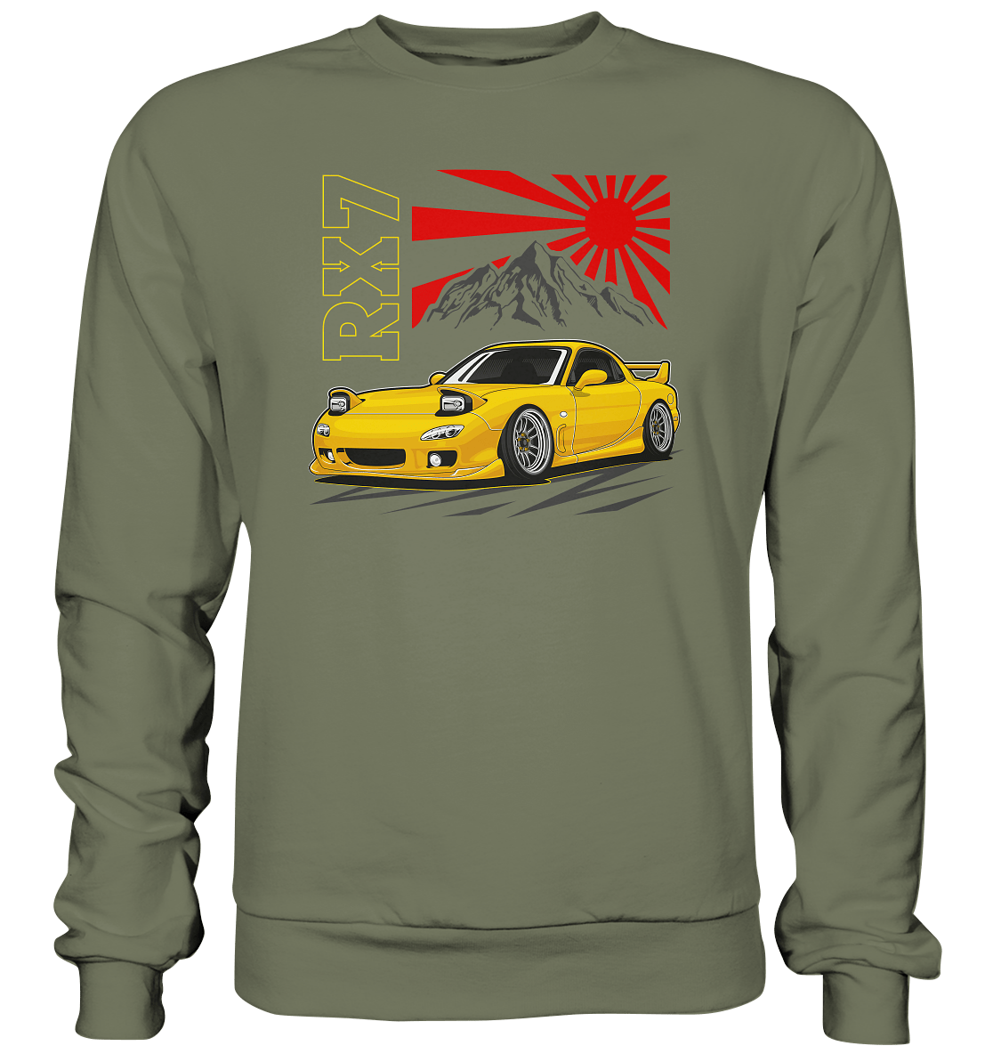 Stanced RX7 - Premium Sweatshirt - MotoMerch.de