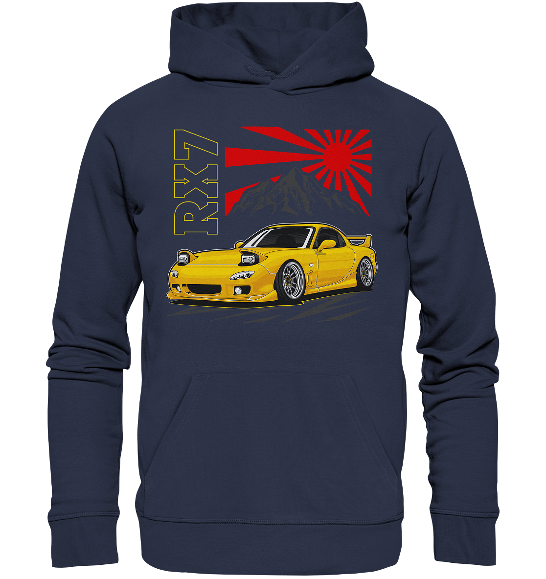 Stanced RX7 - Premium Unisex Hoodie - MotoMerch.de