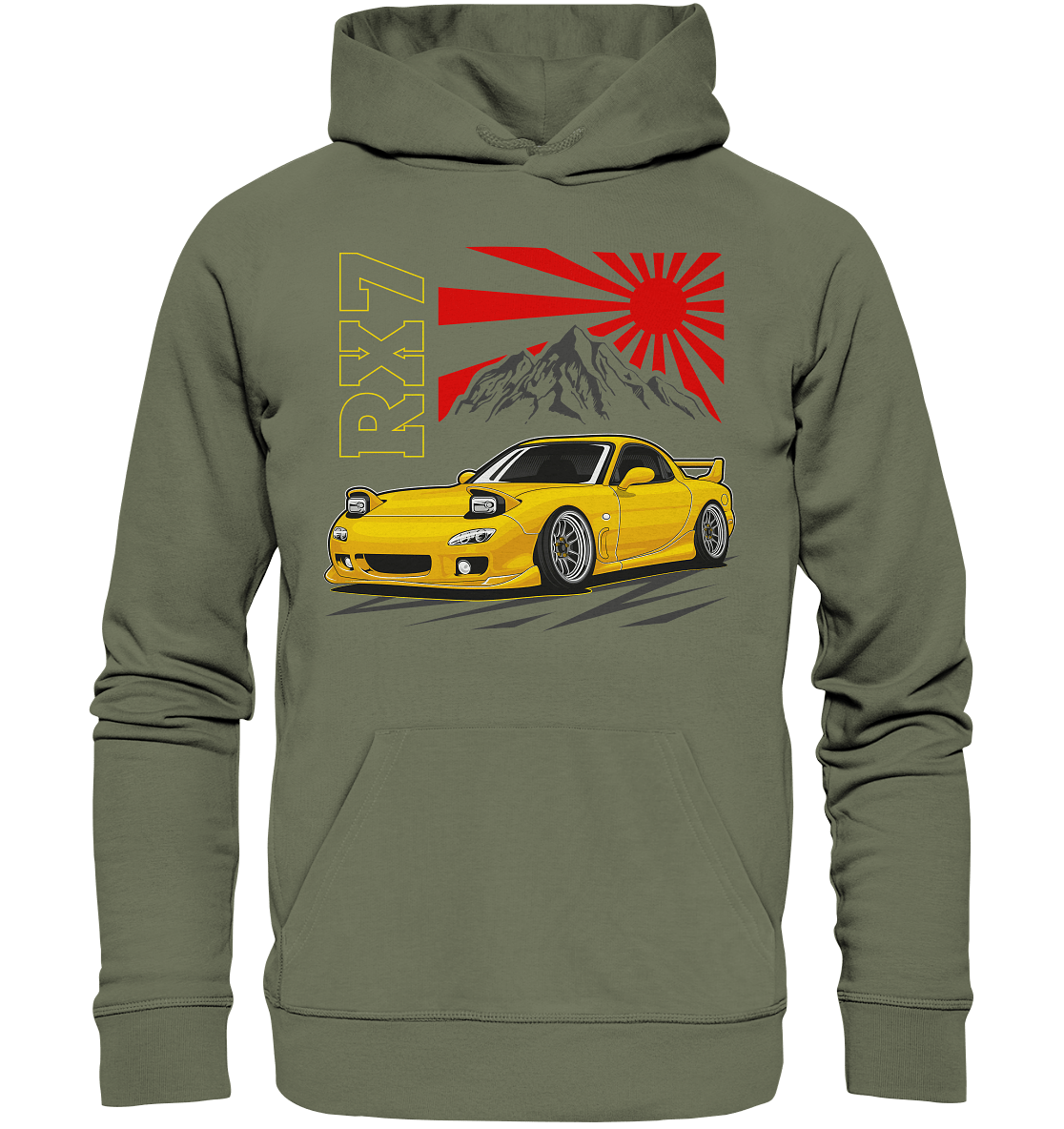 Stanced RX7 - Premium Unisex Hoodie - MotoMerch.de