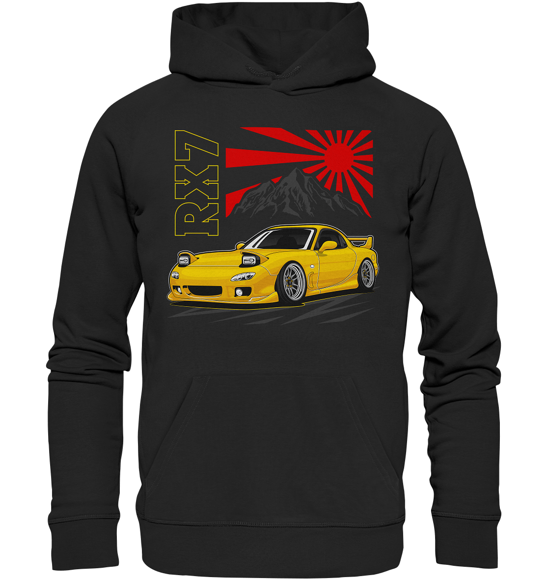 Stanced RX7 - Premium Unisex Hoodie - MotoMerch.de