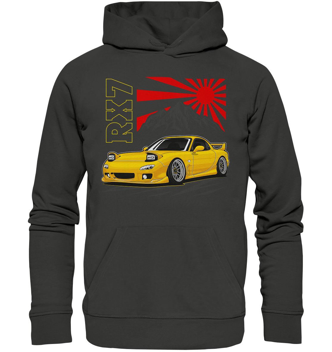 Stanced RX7 - Premium Unisex Hoodie - MotoMerch.de