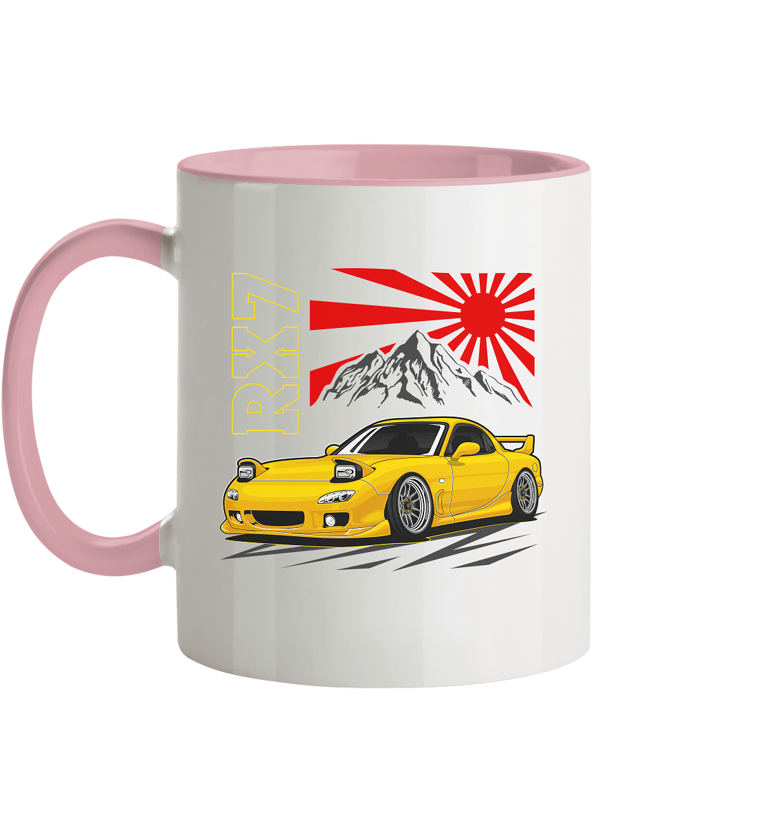 Stanced RX7 - Tasse zweifarbig - MotoMerch.de
