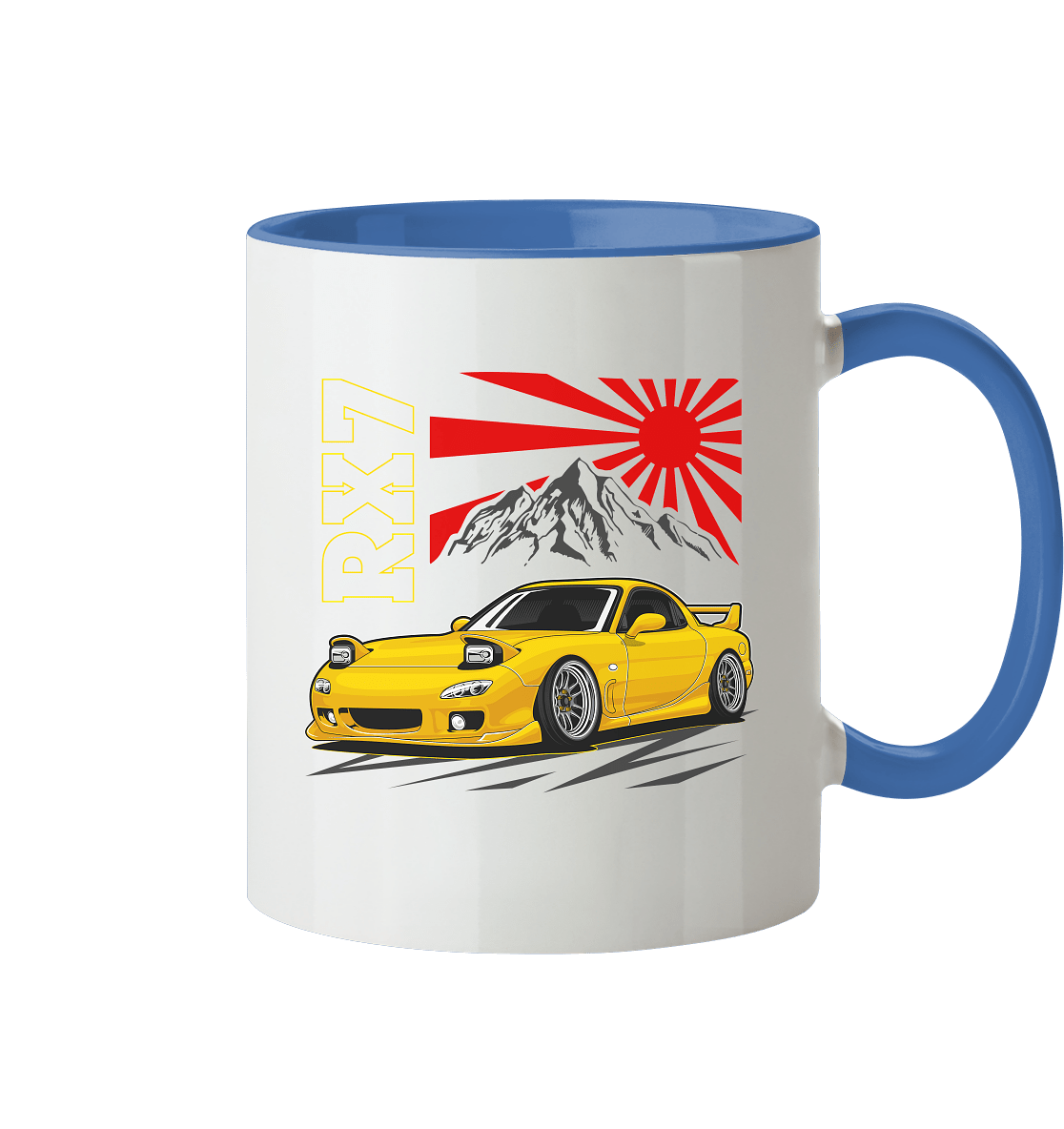 Stanced RX7 - Tasse zweifarbig - MotoMerch.de