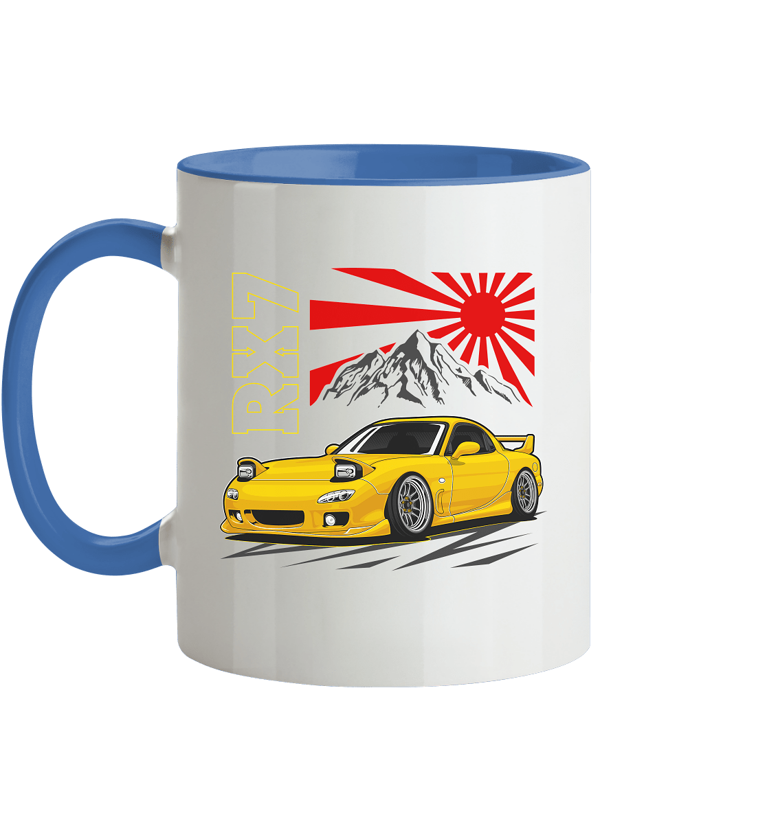 Stanced RX7 - Tasse zweifarbig - MotoMerch.de