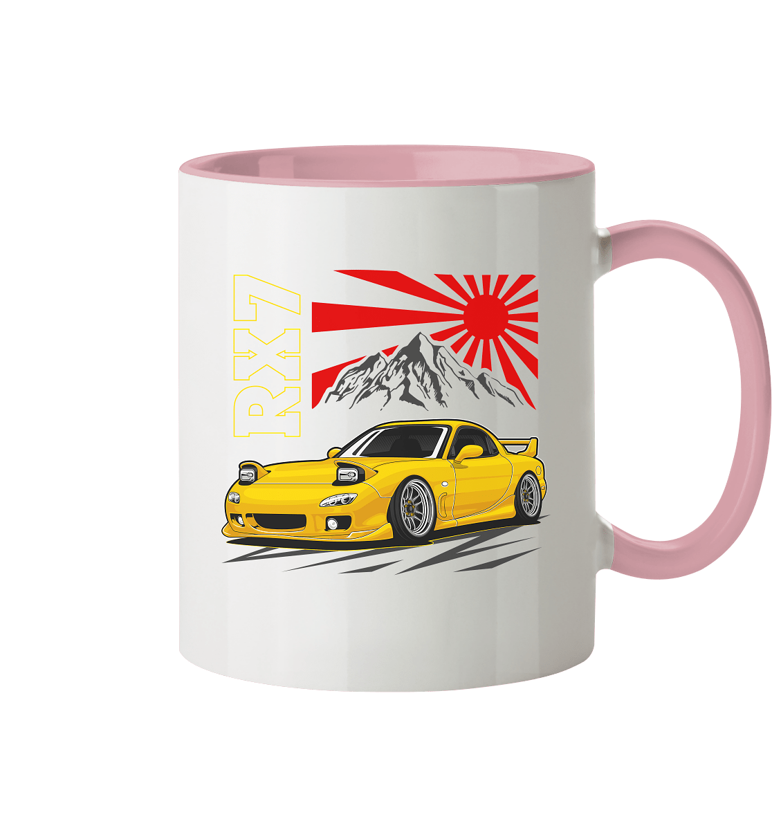 Stanced RX7 - Tasse zweifarbig - MotoMerch.de
