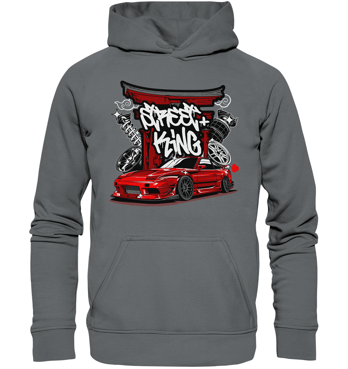 Street King Nissan Silvia S13 - Basic Unisex Hoodie - MotoMerch.de
