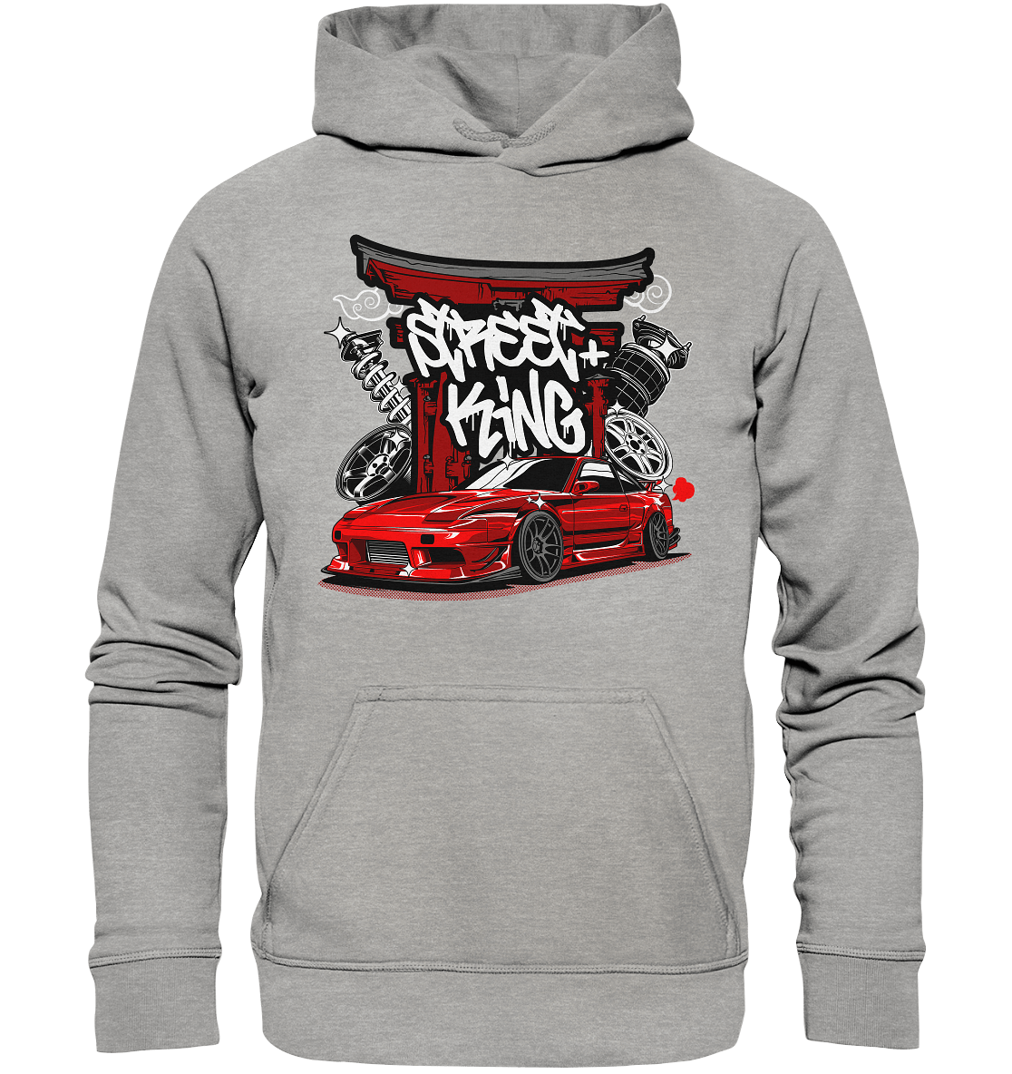 Street King Nissan Silvia S13 - Basic Unisex Hoodie - MotoMerch.de