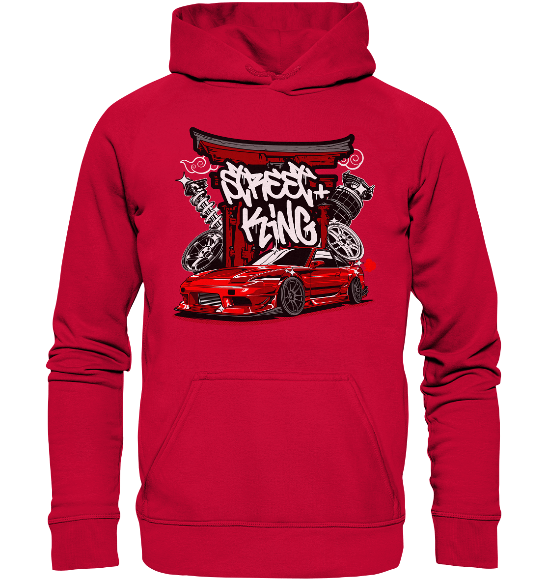 Street King Nissan Silvia S13 - Basic Unisex Hoodie - MotoMerch.de