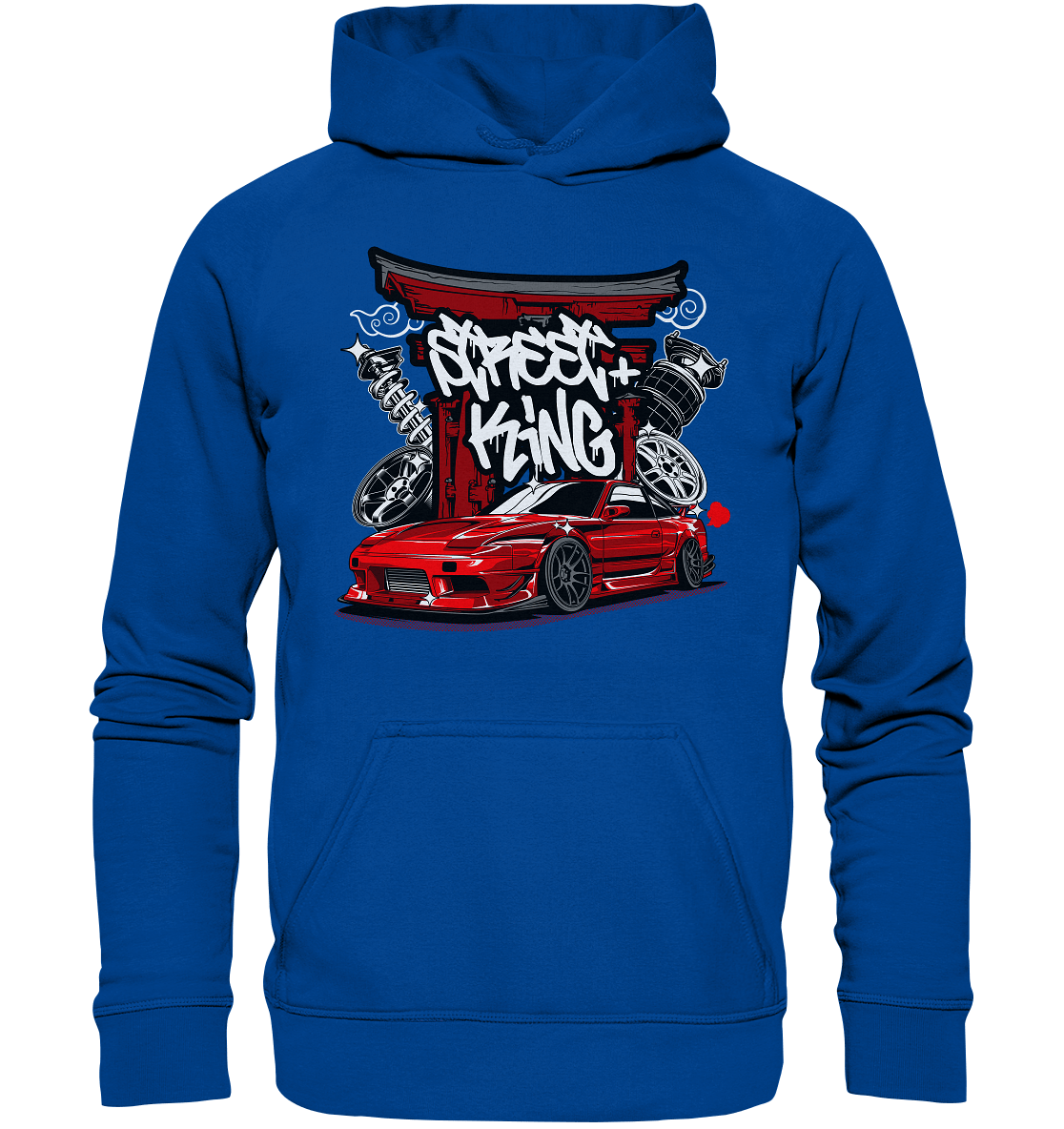 Street King Nissan Silvia S13 - Basic Unisex Hoodie - MotoMerch.de