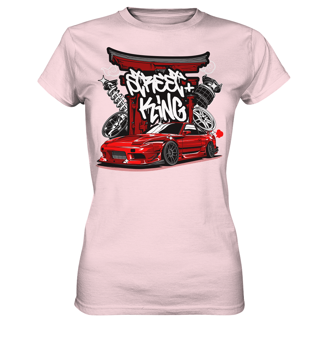 Street King Nissan Silvia S13 - Ladies Premium Shirt - MotoMerch.de