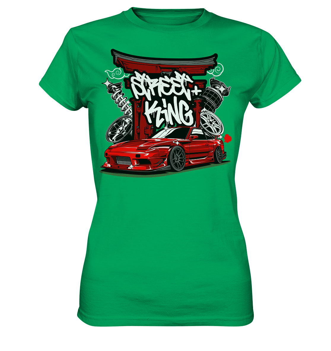 Street King Nissan Silvia S13 - Ladies Premium Shirt - MotoMerch.de