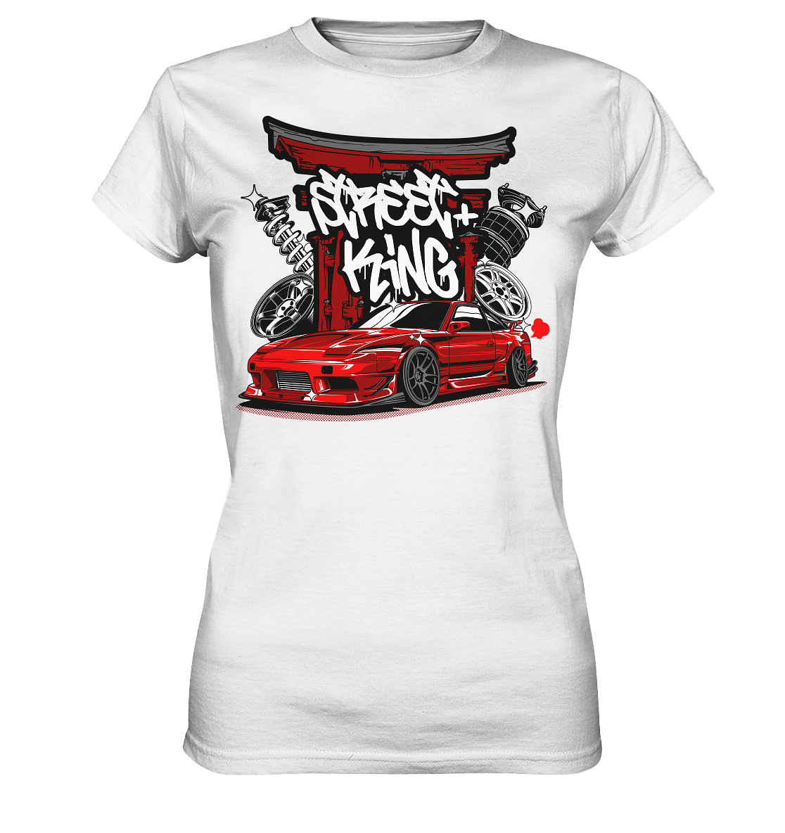 Street King Nissan Silvia S13 - Ladies Premium Shirt - MotoMerch.de