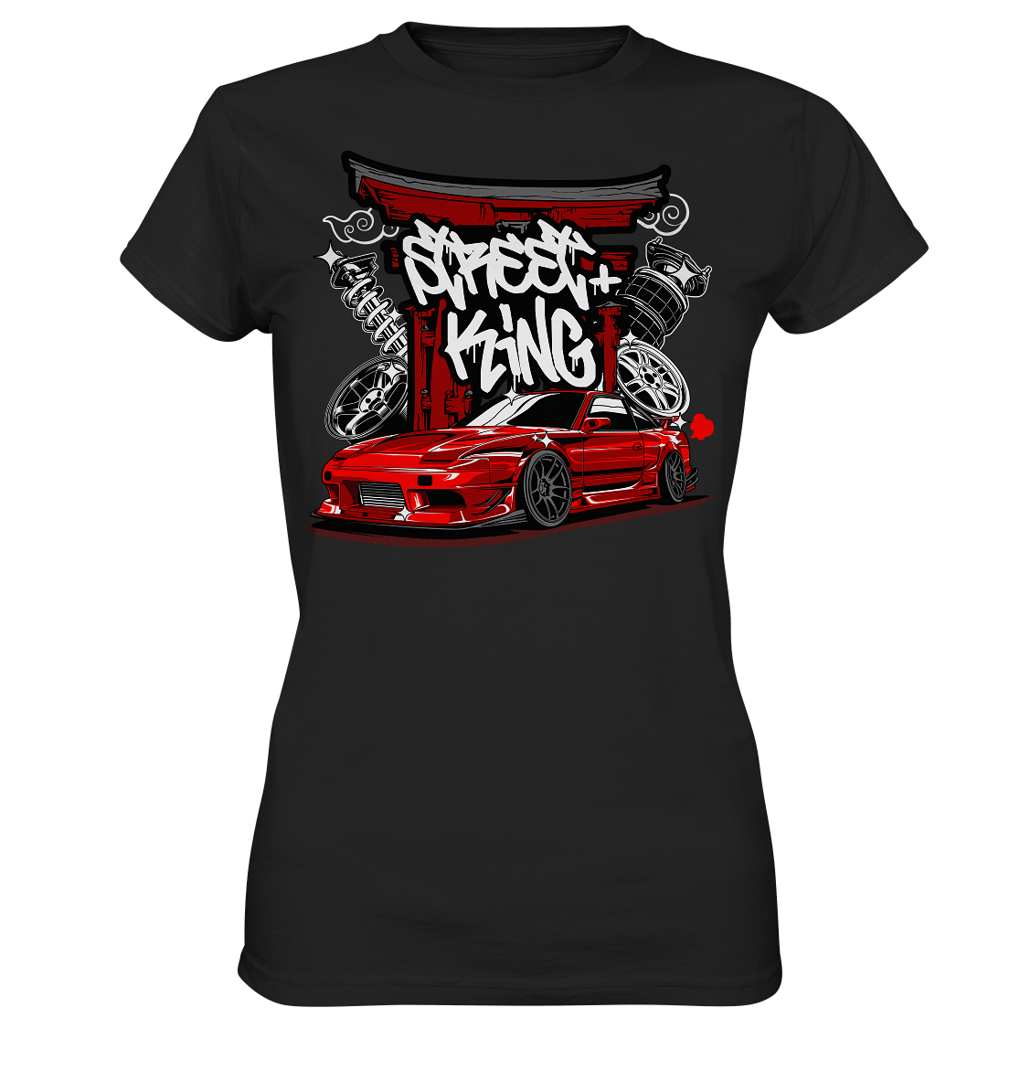 Street King Nissan Silvia S13 - Ladies Premium Shirt - MotoMerch.de