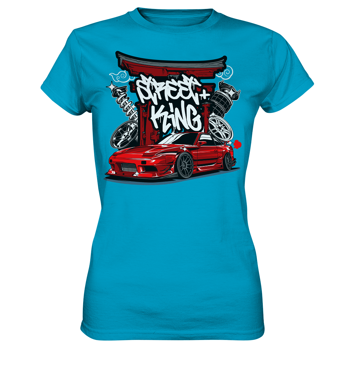 Street King Nissan Silvia S13 - Ladies Premium Shirt - MotoMerch.de