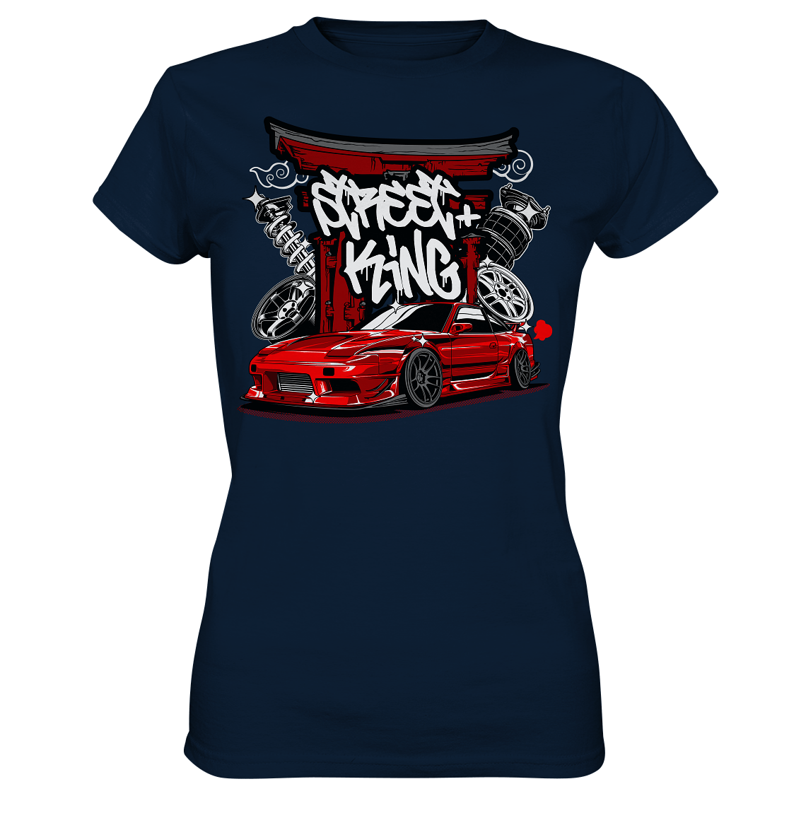 Street King Nissan Silvia S13 - Ladies Premium Shirt - MotoMerch.de