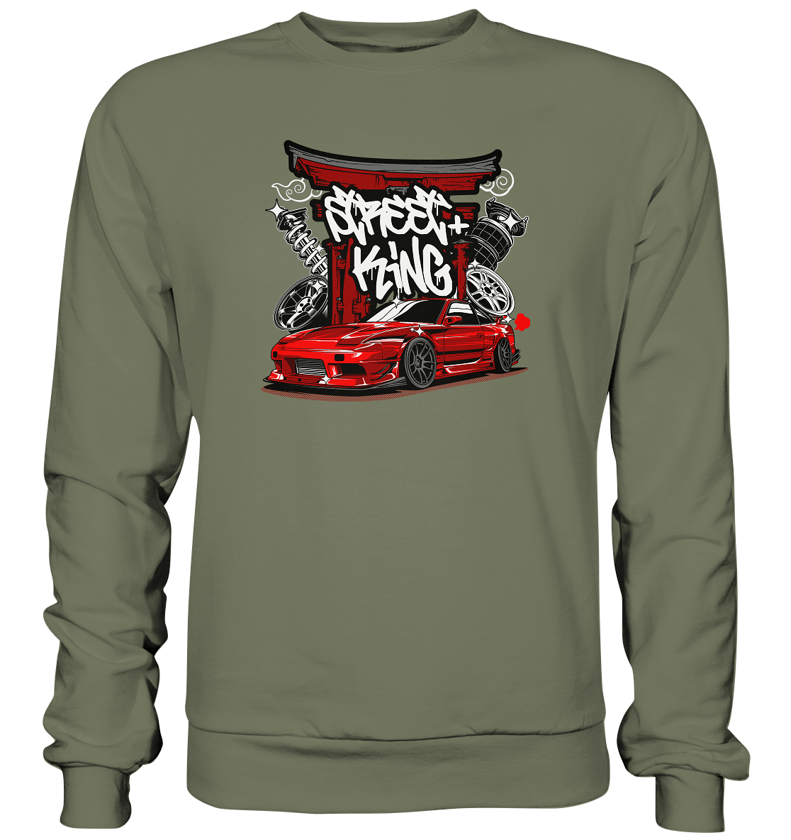 Street King Nissan Silvia S13 - Premium Sweatshirt - MotoMerch.de