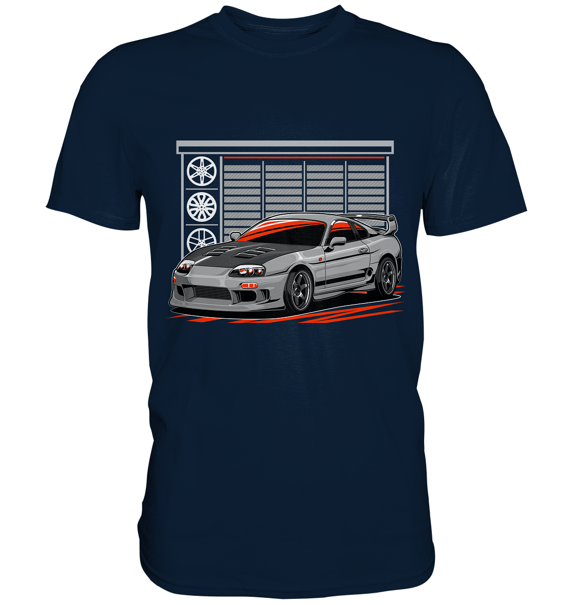 Supra MK4 Garage - Premium Shirt - MotoMerch.de