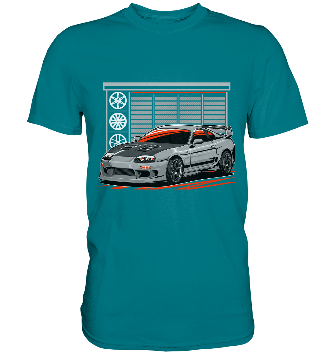 Supra MK4 Garage - Premium Shirt - MotoMerch.de
