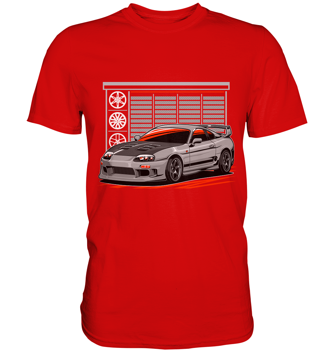 Supra MK4 Garage - Premium Shirt - MotoMerch.de