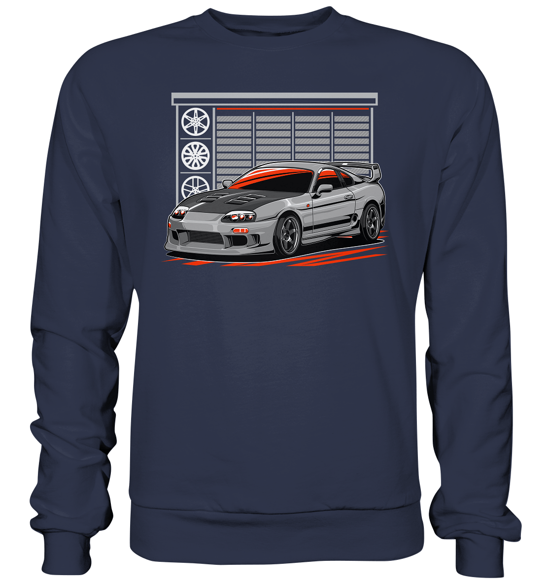 Supra MK4 Garage - Premium Sweatshirt - MotoMerch.de