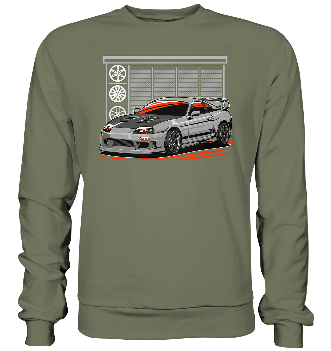 Supra MK4 Garage - Premium Sweatshirt - MotoMerch.de