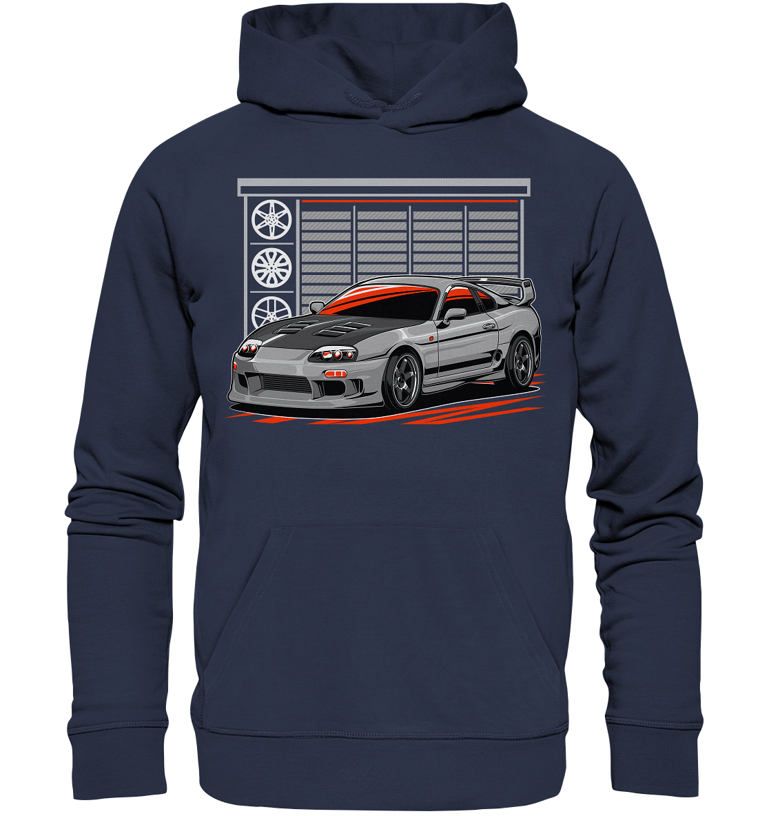 Supra MK4 Garage - Premium Unisex Hoodie - MotoMerch.de