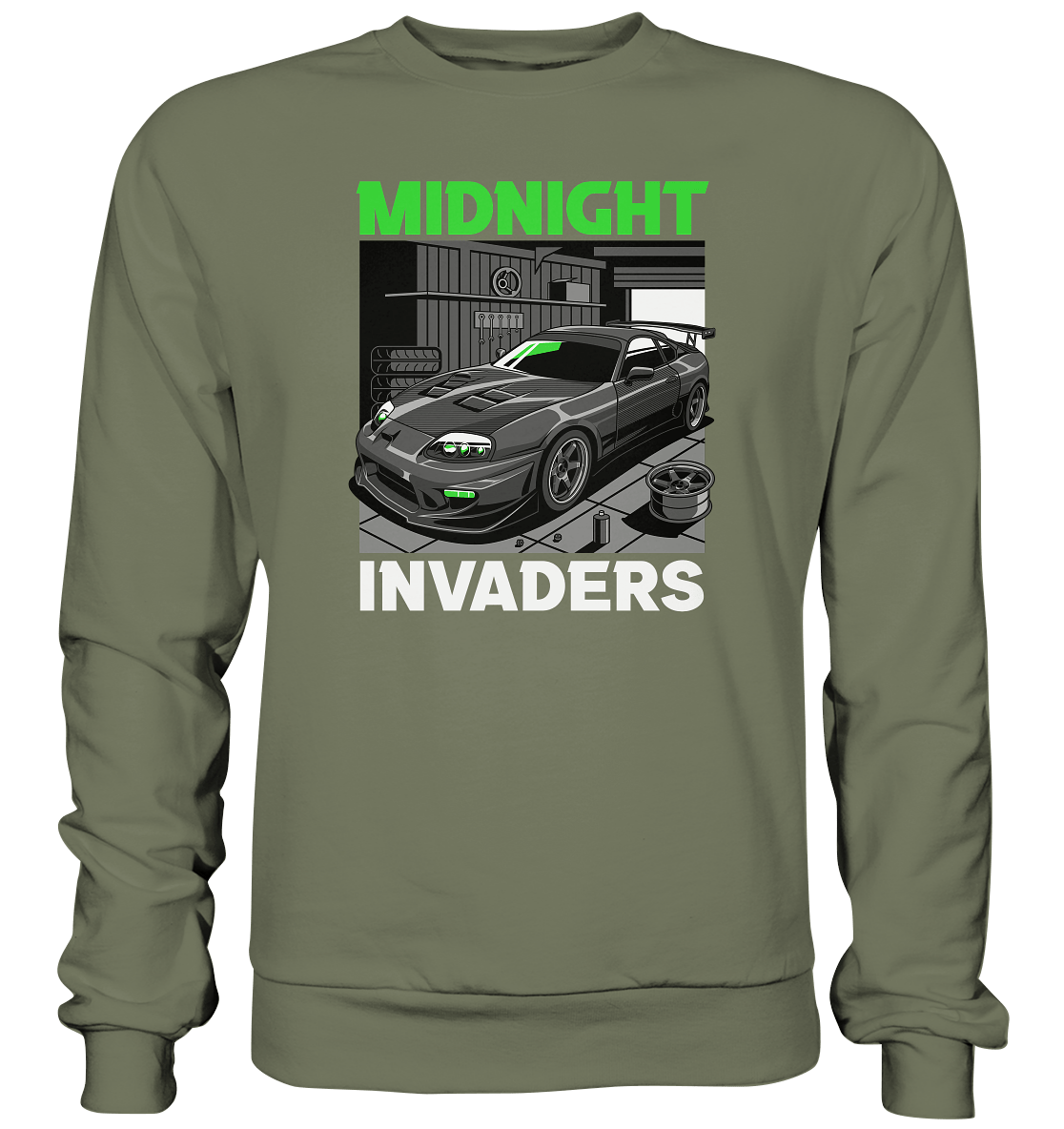 Supra MK4 - Midnight Invaders - Premium Sweatshirt - MotoMerch.de