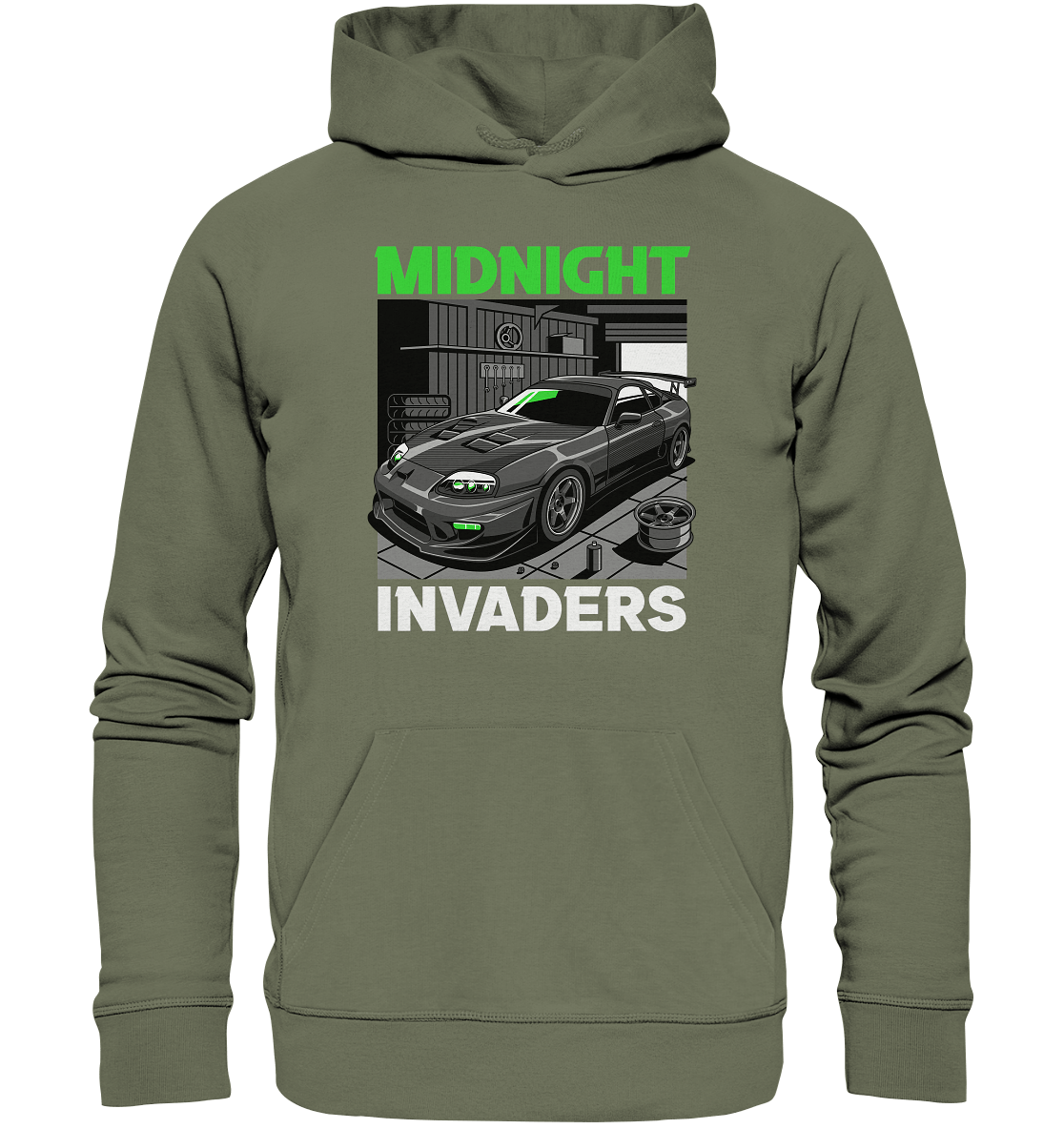 Supra MK4 - Midnight Invaders - Premium Unisex Hoodie - MotoMerch.de