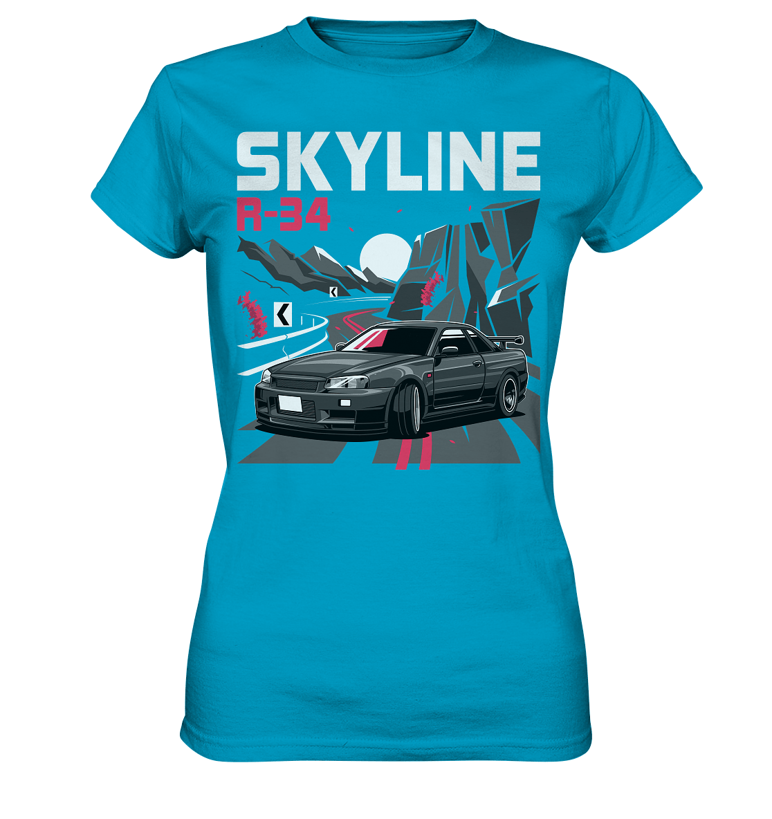 Touge R34 - Ladies Premium Shirt - MotoMerch.de
