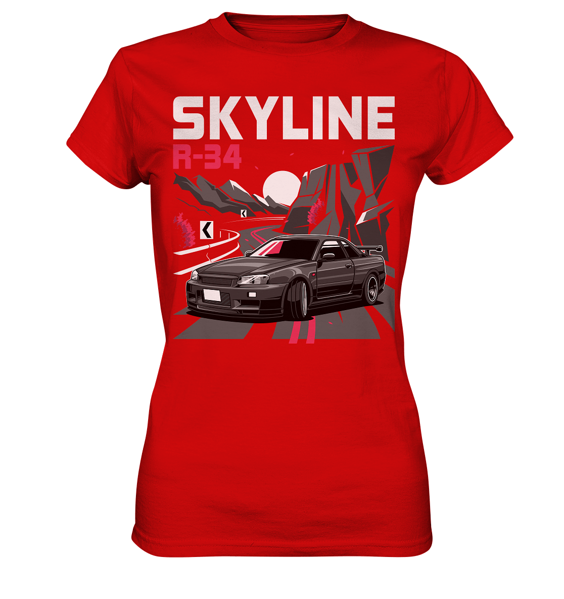 Touge R34 - Ladies Premium Shirt - MotoMerch.de