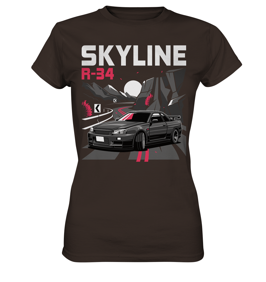 Touge R34 - Ladies Premium Shirt - MotoMerch.de