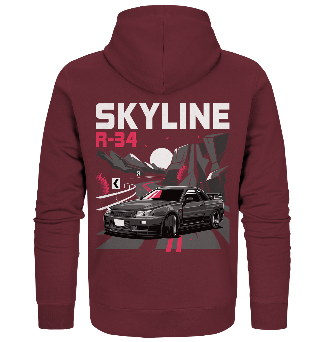 Touge R34 - Organic Zipper - MotoMerch.de