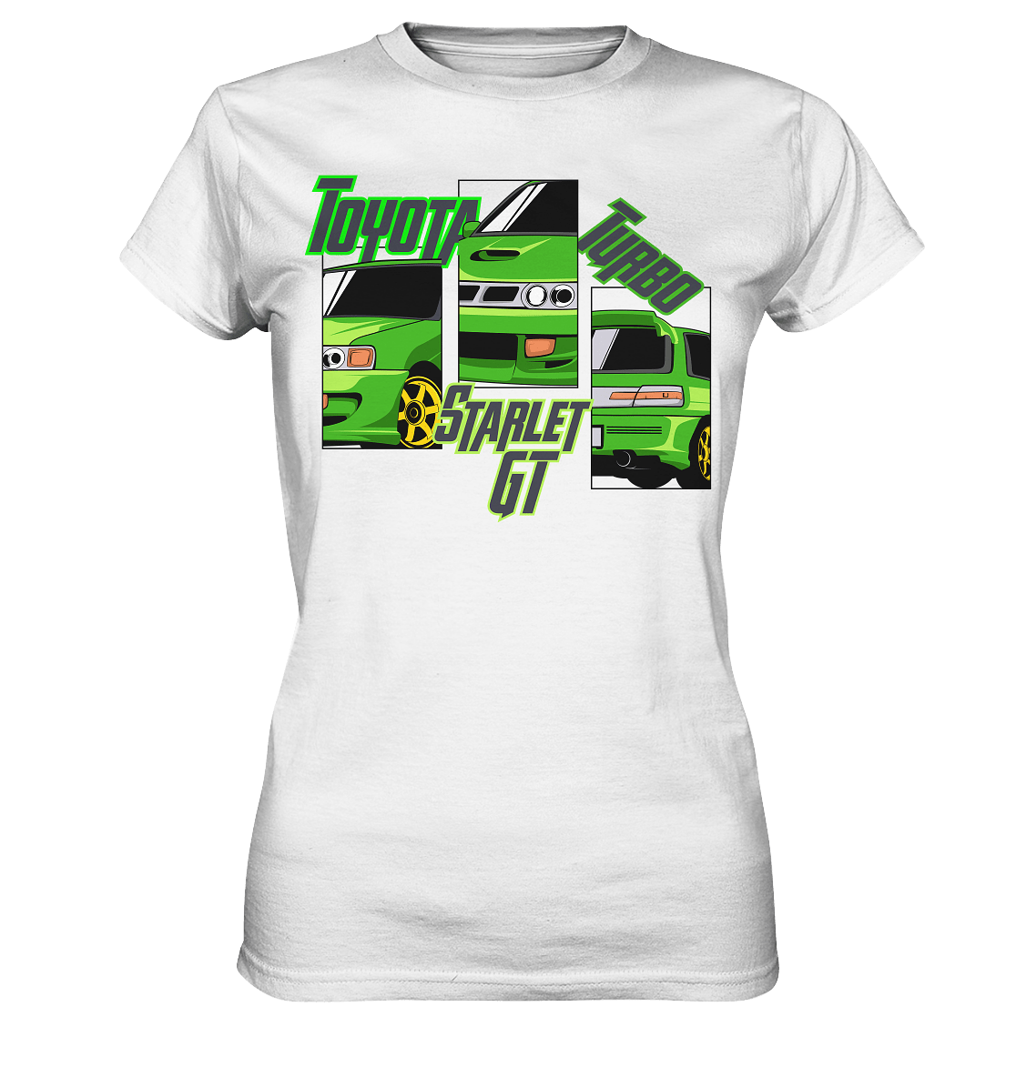 Toyota Starlet GT Turbo - Ladies Premium Shirt - MotoMerch.de