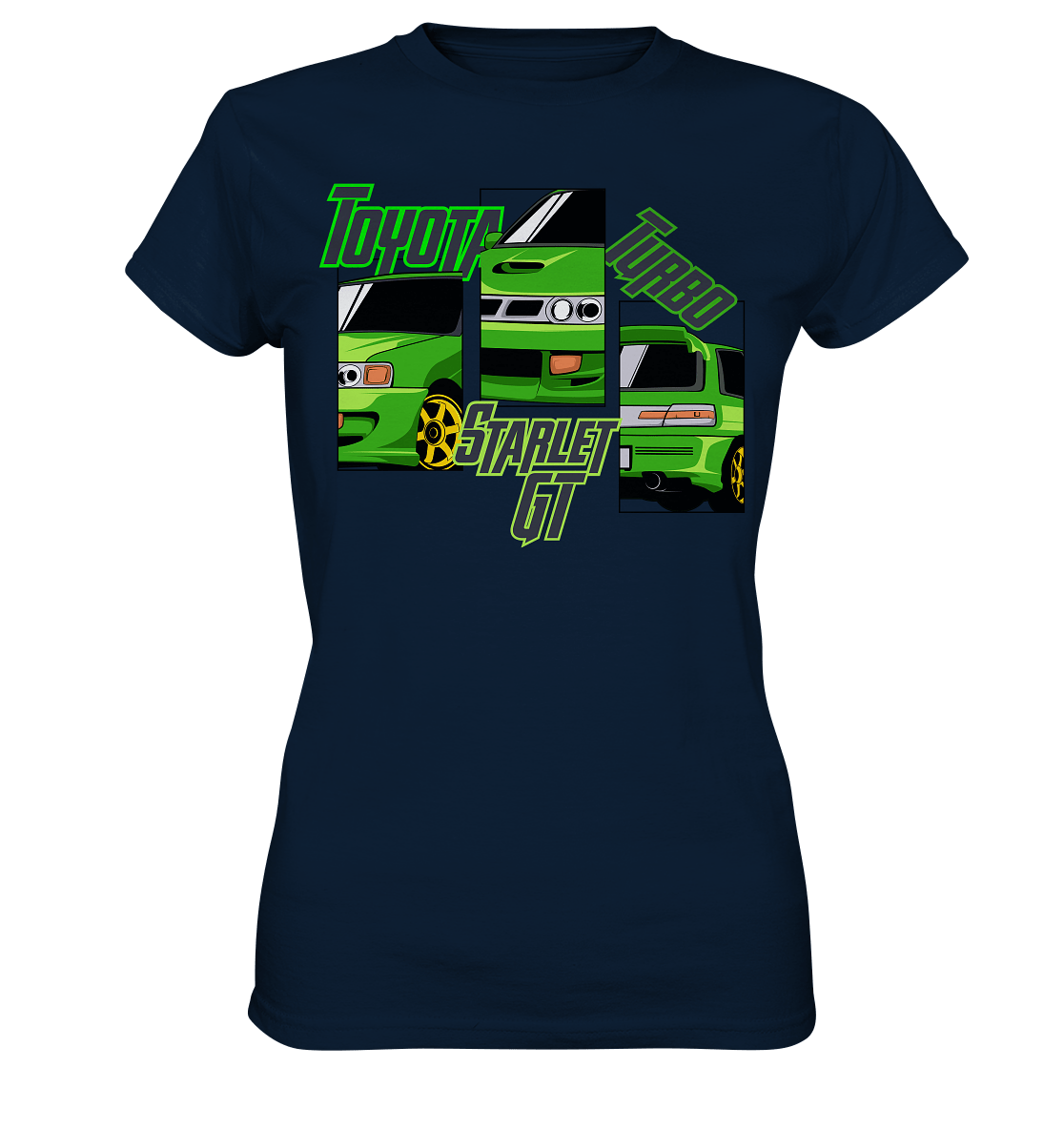 Toyota Starlet GT Turbo - Ladies Premium Shirt - MotoMerch.de
