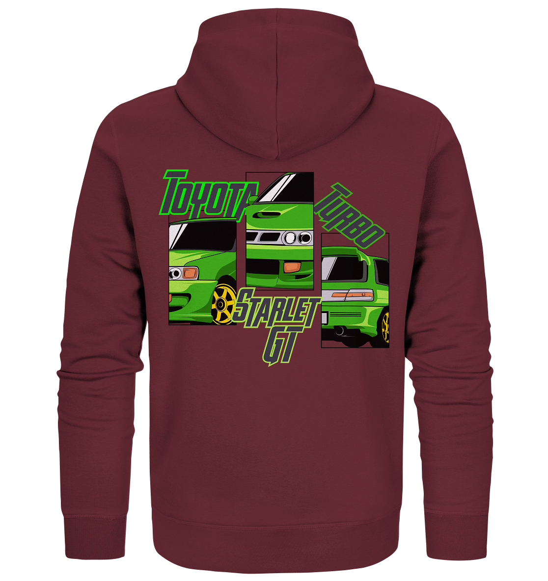 Toyota Starlet GT Turbo - Organic Zipper - MotoMerch.de