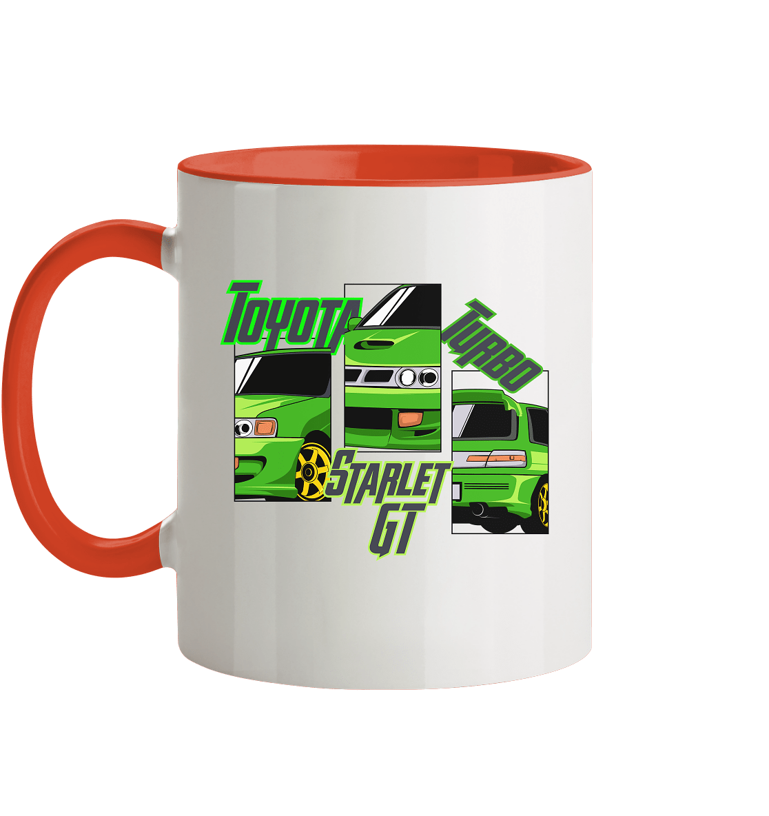 Toyota Starlet GT Turbo - Tasse zweifarbig - MotoMerch.de