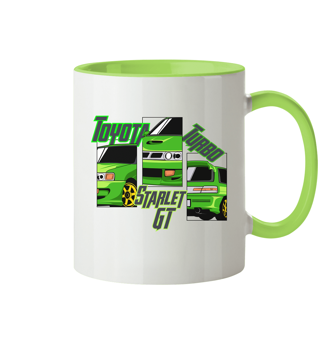 Toyota Starlet GT Turbo - Tasse zweifarbig - MotoMerch.de